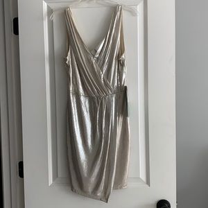 Shimmering gold and silver dresss